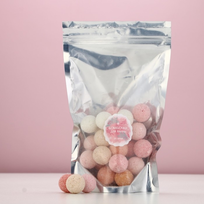 Подарочный набор косметики, бомбочки для ванны, 25 х 10 г, аромат морозных ягод, Новый Год Подарочный набор косметики, бомбочки для ванны, 25 х 10 г, аромат морозных ягод, Новый Год