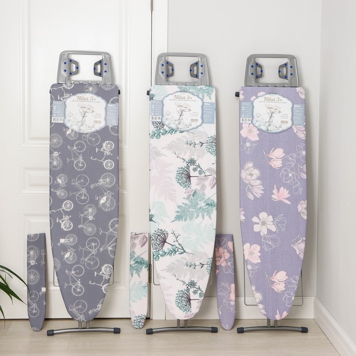 Доска гладильная Nika «Ника 3+», 122×34 см, два положения высоты 70,85 см, рисунок микс Доска гладильная Nika «Ника 3+», 122×34 см, два положения высоты 70,85 см, рисунок микс