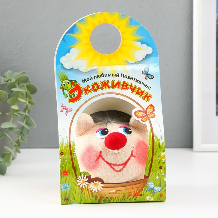 Растущий подарок травка Экоживчик Растущий подарок травка Экоживчик "Ежик 2" МИКС