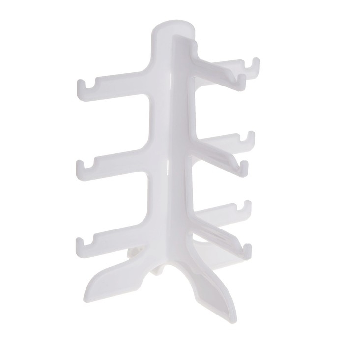 Подставка под очки 3 места, 16×14,5×20, цвет белый