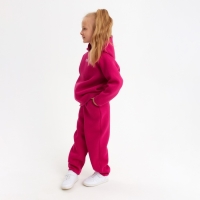 Костюм детский (худи, брюки) MINAKU: Basic Line KIDS, oversize, цвет фуксия, рост 116