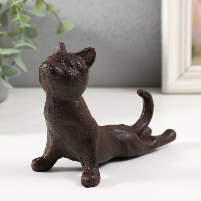 Сувенир чугун "Кот - Приветствие солнца" 16х6,5х10 см