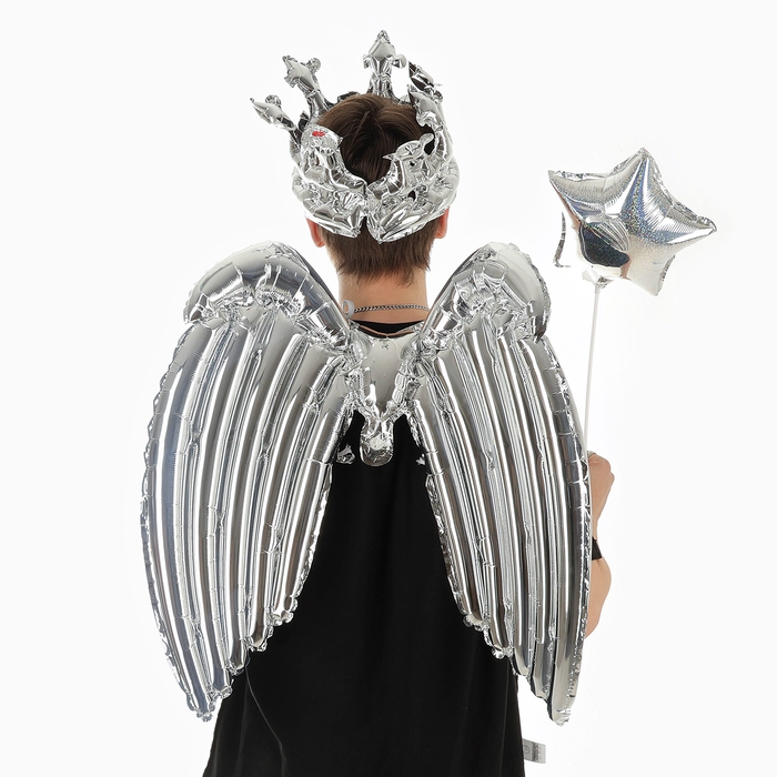 Набор фольгированных шаров &laquo;Карнавальный набор. Серебряный&raquo;, 3 шт.