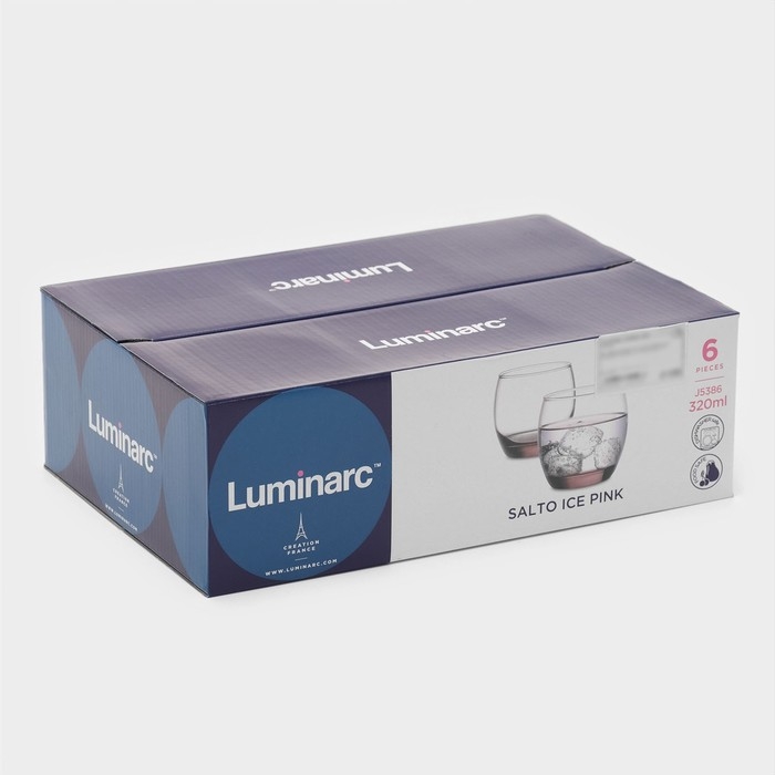 Стакан стеклянный низкий Luminarc SALTO, 320 мл, цвет розовый