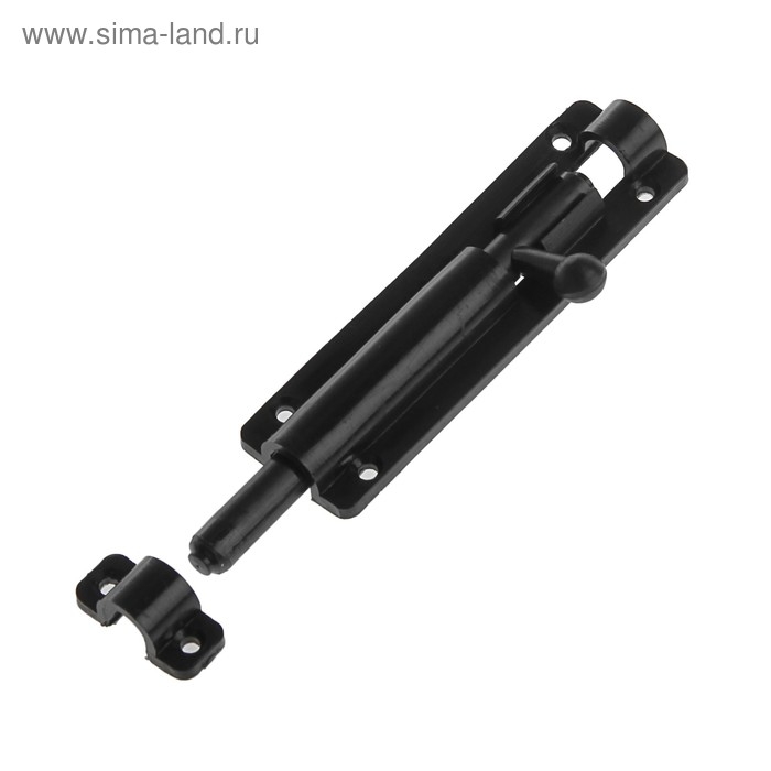 Шпингалет, металлопластик, 100х28 мм, черный Шпингалет, металлопластик, 100х28 мм, черный