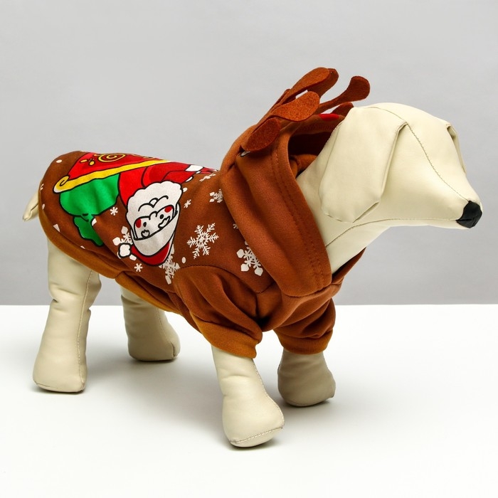 Толстовка Толстовка "Олень с рожками", XL (ДС 40, ОГ 50 см)