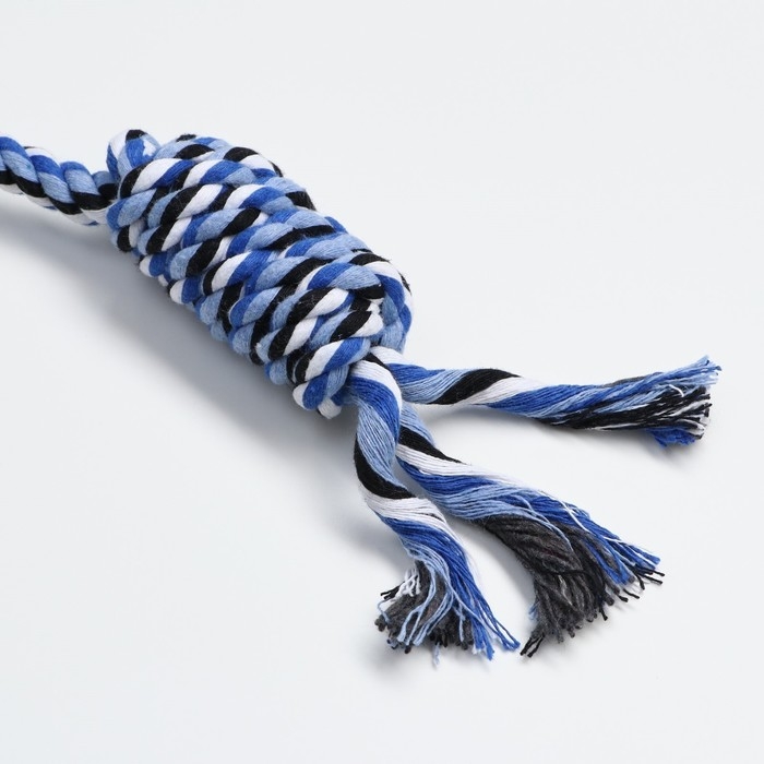 Игрушка тренировочная канатная Игрушка тренировочная канатная "Инь-Янь", 40 см, до 70 г, микс цветов