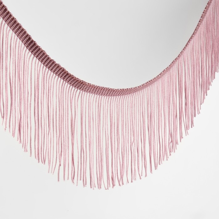 Тесьма декоративная «Бахрома», 10 см, 5 ± 0,5 м, цвет пудровый Тесьма декоративная «Бахрома», 10 см, 5 ± 0,5 м, цвет пудровый