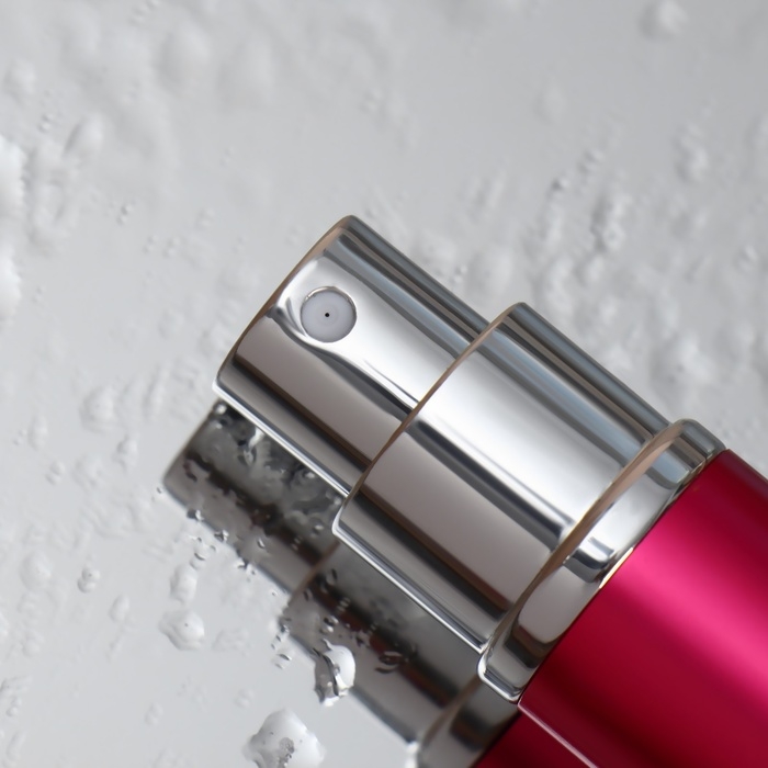 Флакон для парфюма, с распылителем, 10 мл, цвет розовый Флакон для парфюма, с распылителем, 10 мл, цвет розовый