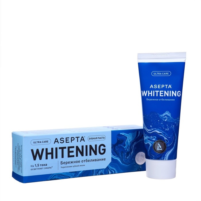 Зубная паста «Асепта Plus» бережное отбеливание, 75 мл Зубная паста «Асепта Plus» бережное отбеливание, 75 мл