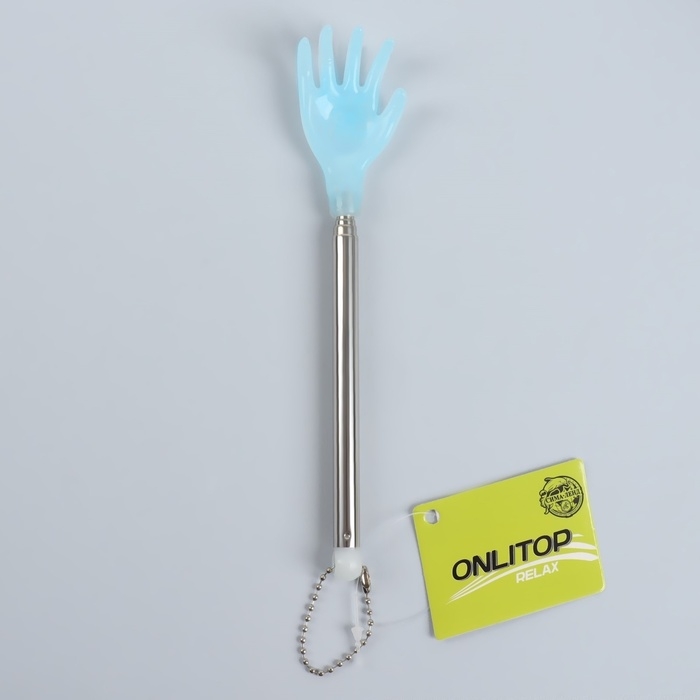 Массажёр - чесалка, универсальный, с раздвижной ручкой, с подвесом, 18,5/44,5 см, цвет МИКС Массажёр - чесалка, универсальный, с раздвижной ручкой, с подвесом, 18,5/44,5 см, цвет МИКС