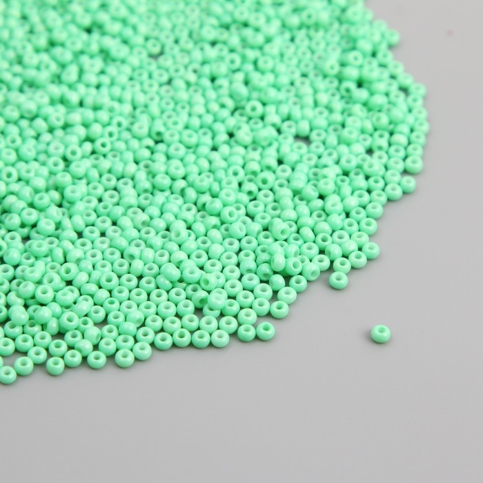 Бисер стекло 12/0  Бисер стекло 12/0 "Бирюзовый" ровный №680 450 гр