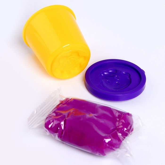 Тесто для лепки в банках, 8 цв, 70 гр Тесто для лепки в банках, 8 цв, 70 гр