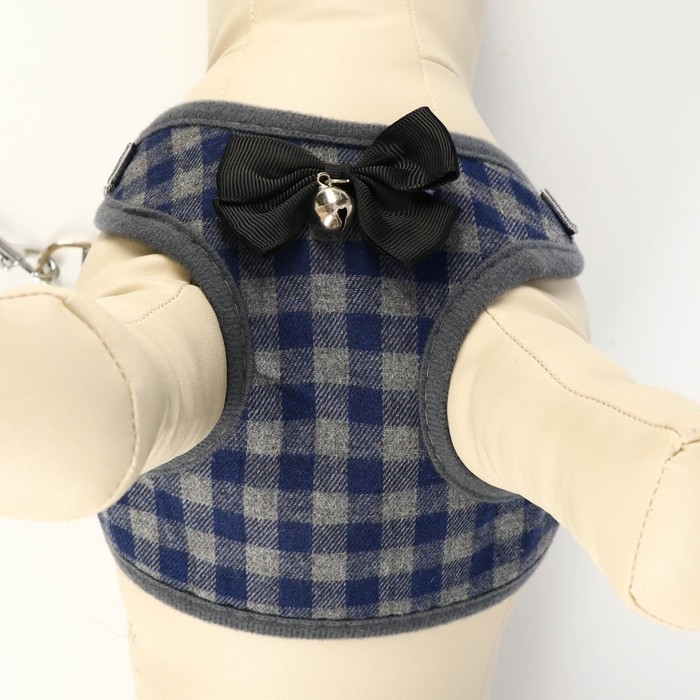 Комплект амуниции с мягкой шлейкой, L, поводок 120 х 1,5 см, ОШ 30-50 см, ОГ 36-56 см, серый   71191 Комплект амуниции с мягкой шлейкой, L, поводок 120 х 1,5 см, ОШ 30-50 см, ОГ 36-56 см, серый   71191