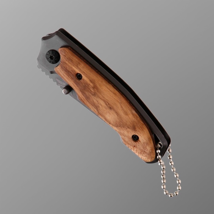 Нож складной Нож складной "Скат" 15,3см, клинок 63мм/2,8мм, рукоять дерево