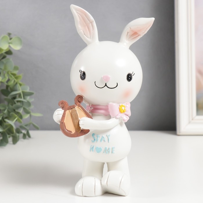 Сувенир полистоун Сувенир полистоун "Зайчик музыкант" МИКС 7,5х10х10,5 см
