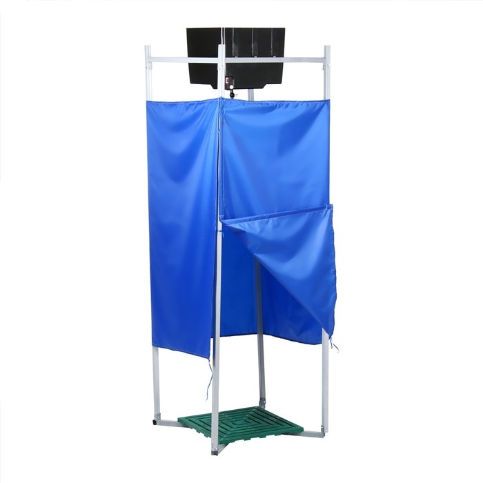 Душ дачный, 80 × 80 × 250 см, тент, бак пластиковый, 55 л, с ЭВН Душ дачный, 80 × 80 × 250 см, тент, бак пластиковый, 55 л, с ЭВН