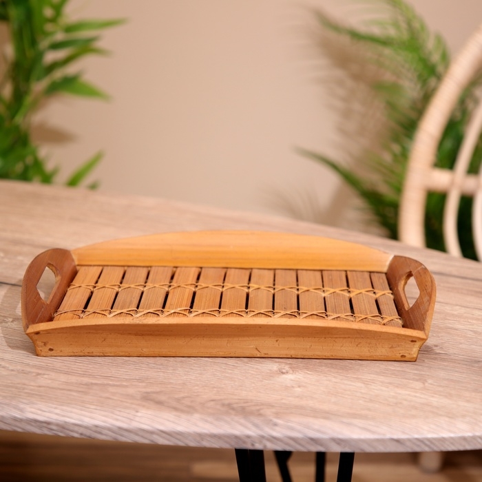Поднос из бамбука 32х22х4 см Поднос из бамбука 32х22х4 см