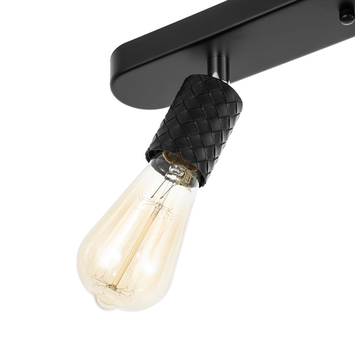 Потолочный светильник  Потолочный светильник "Скин" 3хЕ27 40Вт черный 30х6х16см