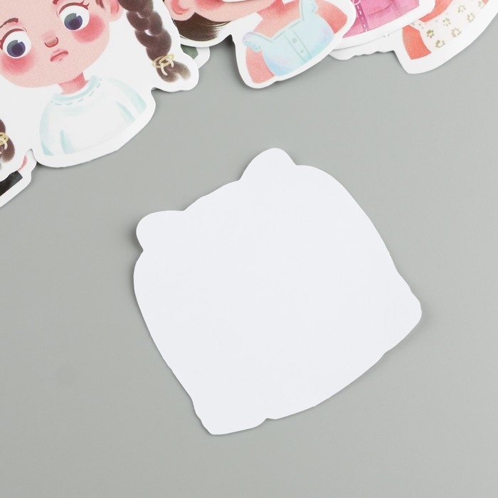 Наклейки пластик Наклейки пластик "Девочки-модницы" набор 60 шт 10х12 см