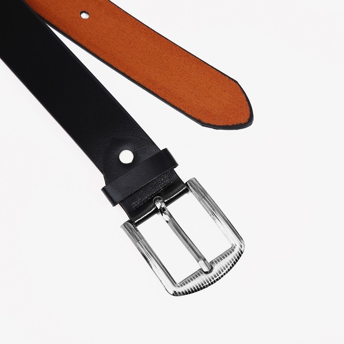 Ремень мужской, ширина 3.5 см, винт, пряжка металл, цвет чёрный Ремень мужской, ширина 3.5 см, винт, пряжка металл, цвет чёрный