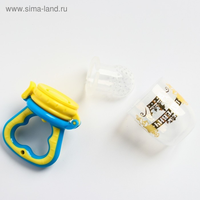 Ниблер с силиконовой сеточкой «Царевич», цвет голубой Ниблер с силиконовой сеточкой «Царевич», цвет голубой