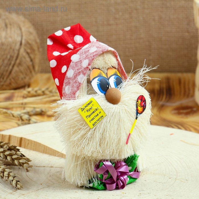 Оберег «Домовой с ложкой», 12 см, микс Оберег «Домовой с ложкой», 12 см, микс