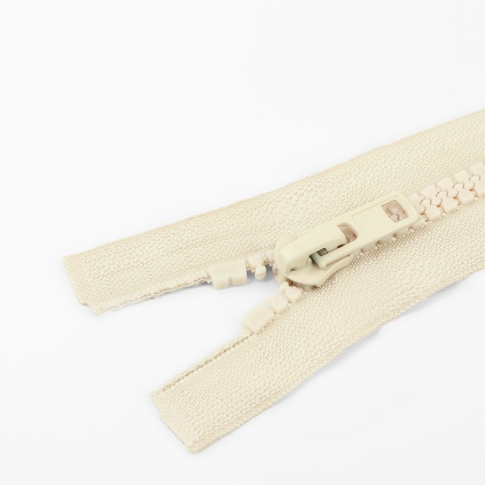Молния «Трактор», №8, разъёмная, 2 замка, замки автомат, 100 см, цвет слоновая кость, цена за 1 штуку