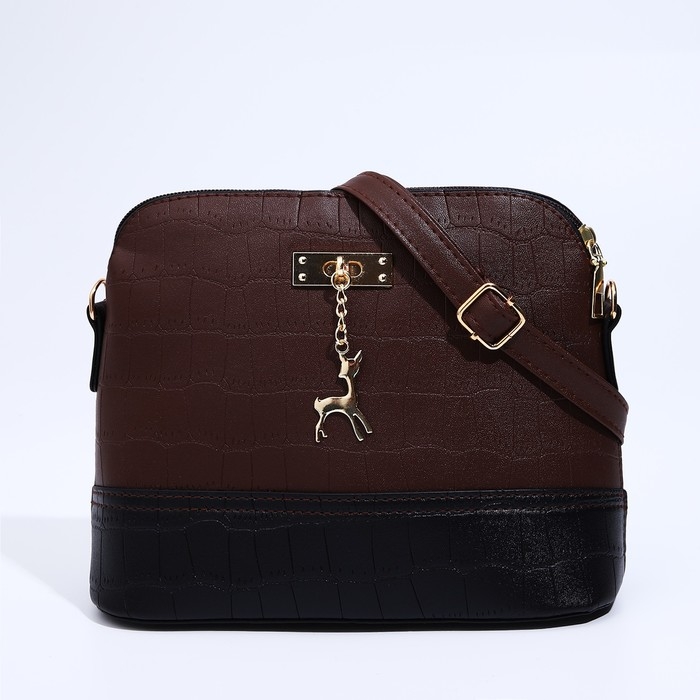 Сумка кросс-боди на молнии, цвет коричневый Сумка кросс-боди на молнии, цвет коричневый