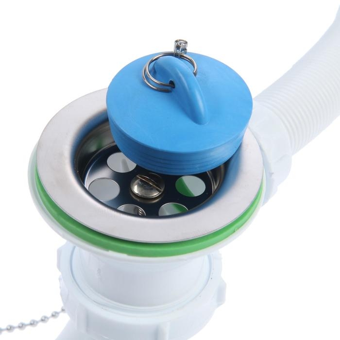 Сифон для ванны Akvater, 1 1/2 Сифон для ванны Akvater, 1 1/2" х 40 мм, без гофры