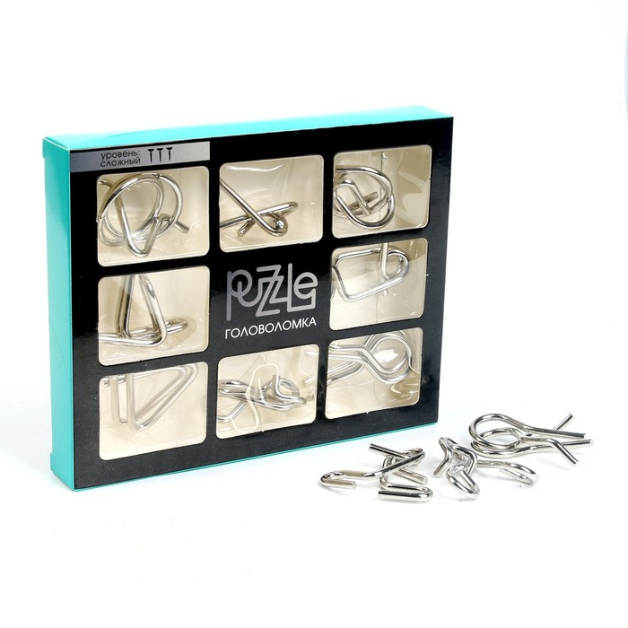 Набор металлических головоломок «Умные гвозди» Набор металлических головоломок «Умные гвозди»