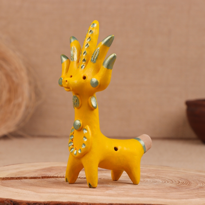 Абашевская игрушка  Абашевская игрушка "Олень-солнце", 15x7x15 см, Кукушкин И.И.