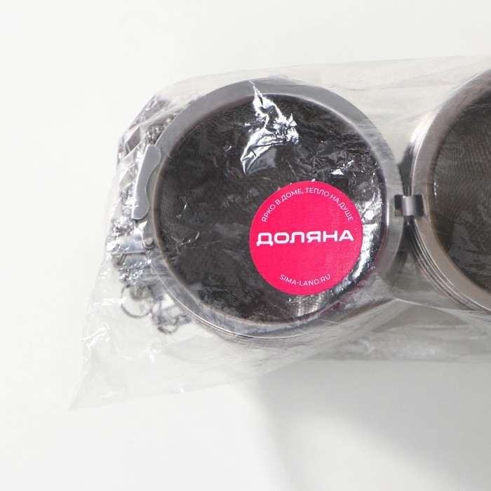 Ситечко для чая Доляна, d=7 см, нержавеющая сталь, цвет серебристый Ситечко для чая Доляна, d=7 см, нержавеющая сталь, цвет серебристый