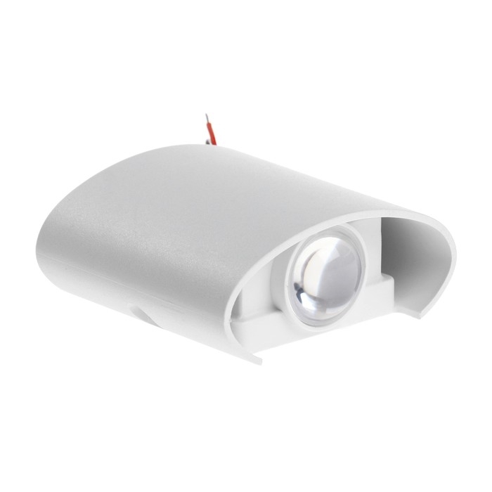 Светильник фасадный «Полусфера», FSD-074, 2 Вт, 4000К, 1 луч, IP65, 220 В, пластик, белый Светильник фасадный «Полусфера», FSD-074, 2 Вт, 4000К, 1 луч, IP65, 220 В, пластик, белый