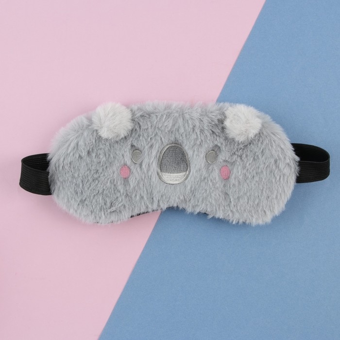 Маска для сна «Коала», цвет серый Маска для сна «Коала», цвет серый