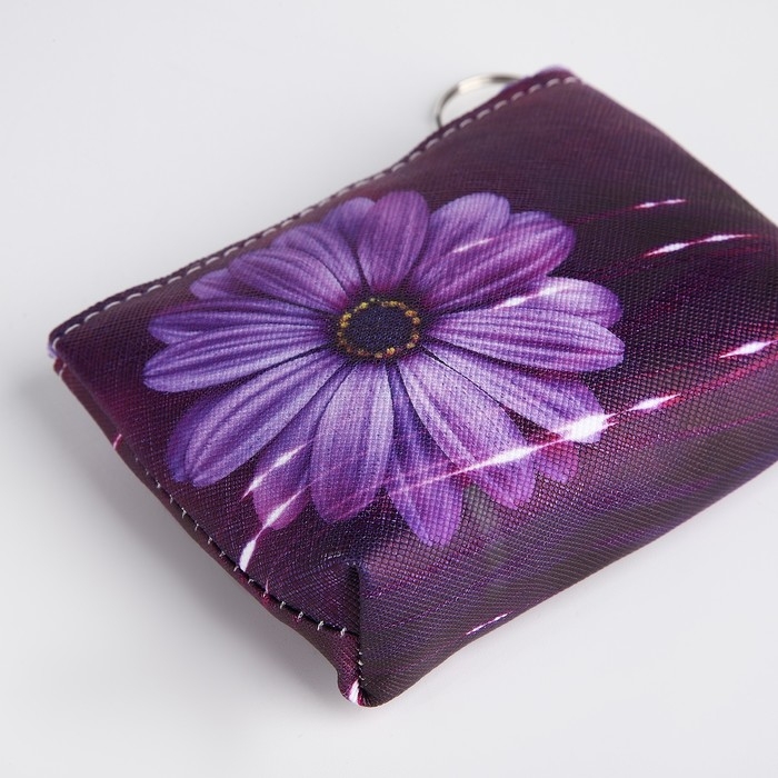 Кошелёк женский на молнии, цвет фиолетовый