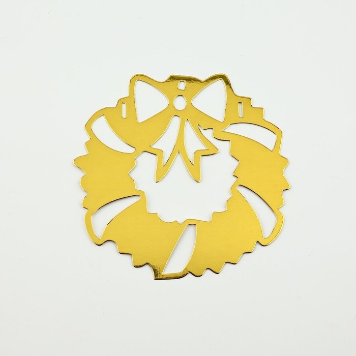 Гирлянда на ленте «Новогодняя», на Новый год, золото Гирлянда на ленте «Новогодняя», на Новый год, золото