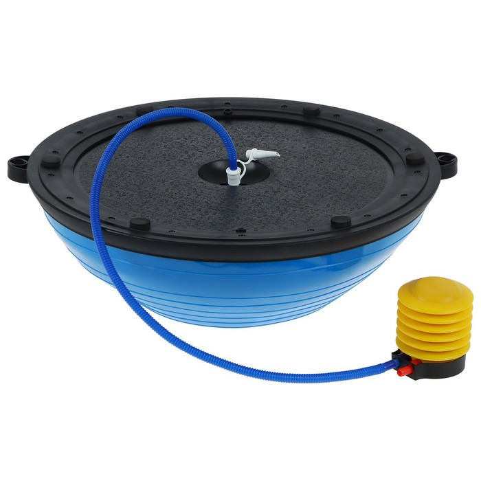 Полусфера BOSU гимнастическая ONLYTOP, с насосом, 55х25 см, цвет синий Полусфера BOSU гимнастическая ONLYTOP, с насосом, 55х25 см, цвет синий