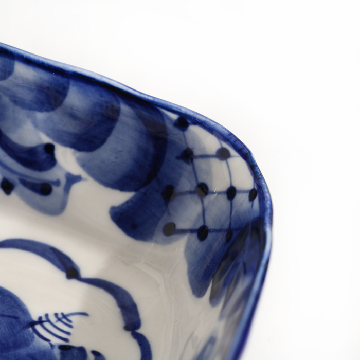 Блюдо «Сухарница», гжель, микс Блюдо «Сухарница», гжель, микс