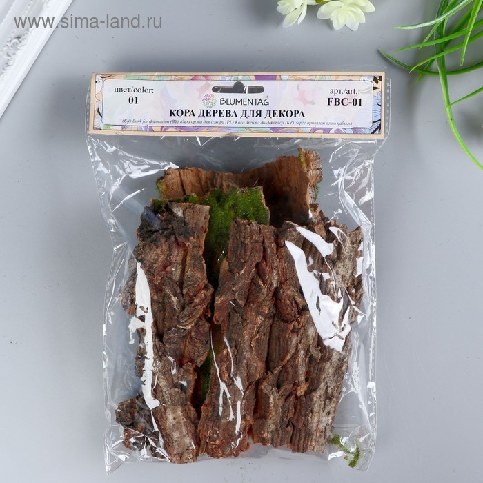 Кора дерева для декора Кора дерева для декора "Blumentag" (набор 4 шт)