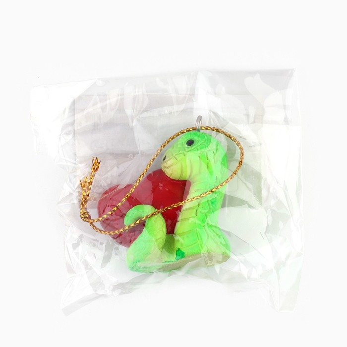 Ёлочная игрушка новогодняя «Змейка», на Новый год, 3,5 х 3,2 см Ёлочная игрушка новогодняя «Змейка», на Новый год, 3,5 х 3,2 см