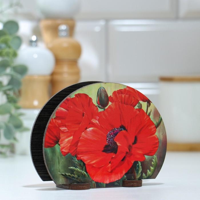 Салфетница Салфетница "Маки" , 13х10х5см