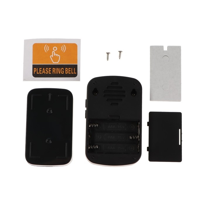 Звонок LZDV-10, беспроводной, 2хAАА (не в комплекте), LR23A, чёрный Звонок LZDV-10, беспроводной, 2хAАА (не в комплекте), LR23A, чёрный