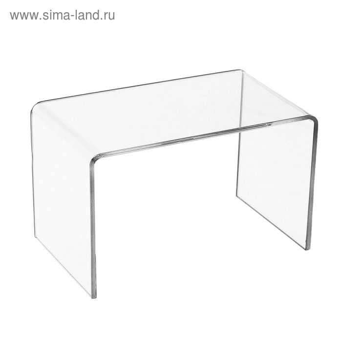 Ступенька одинарная 10,5×6×6 см, оргстекло 2 мм, В ЗАЩИТНОЙ ПЛЁНКЕ Ступенька одинарная 10,5×6×6 см, оргстекло 2 мм, В ЗАЩИТНОЙ ПЛЁНКЕ