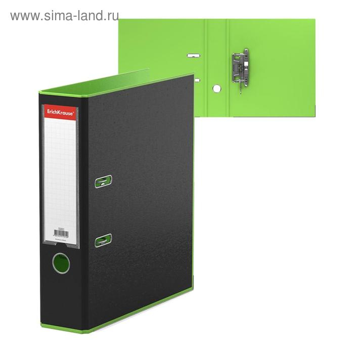 Папка–регистратор А4, 70 мм, ErichKrause Accent, с арочным механизмом, салатовая Папка–регистратор А4, 70 мм, ErichKrause Accent, с арочным механизмом, салатовая