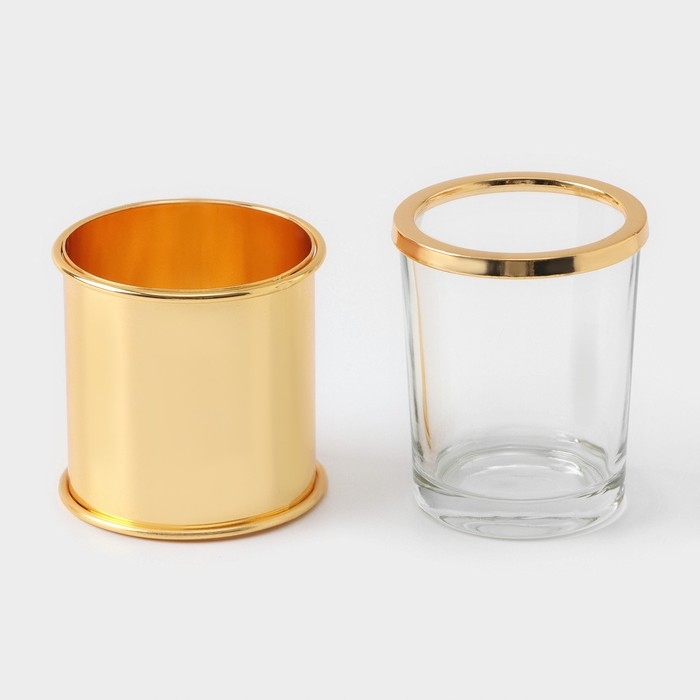 Набор ложек на подставке «Авалон. Перо», 5,5×5,5×7,5 см, 6 шт, цвет золотой