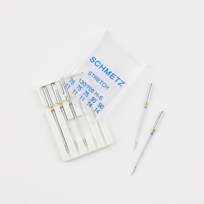 Иглы для бытовых швейных машин, для стрейч-ткани, №75-90, 5 шт Иглы для бытовых швейных машин, для стрейч-ткани, №75-90, 5 шт