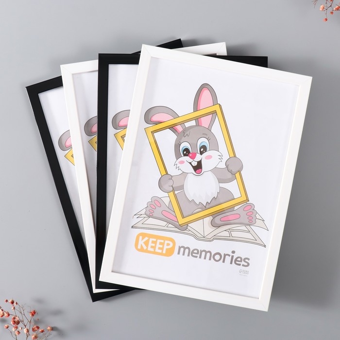 Набор рамок Набор рамок "Формат" 21х30 см, 4 шт. цвет чёрный/белый