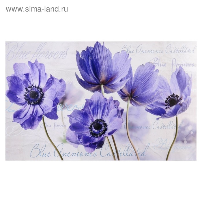 Картина-холст на подрамнике Картина-холст на подрамнике "Цветы" 60х100 см