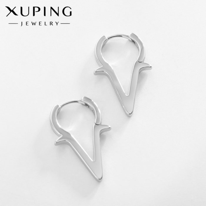 Серьги металл XUPING галка, цвет серебро Серьги металл XUPING галка, цвет серебро